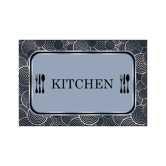 50 x 80cm Kitchen Mat Blue
