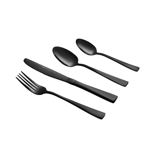 Maxwell & Williams Arden 16 Piece Cutlery Set Shiny Black