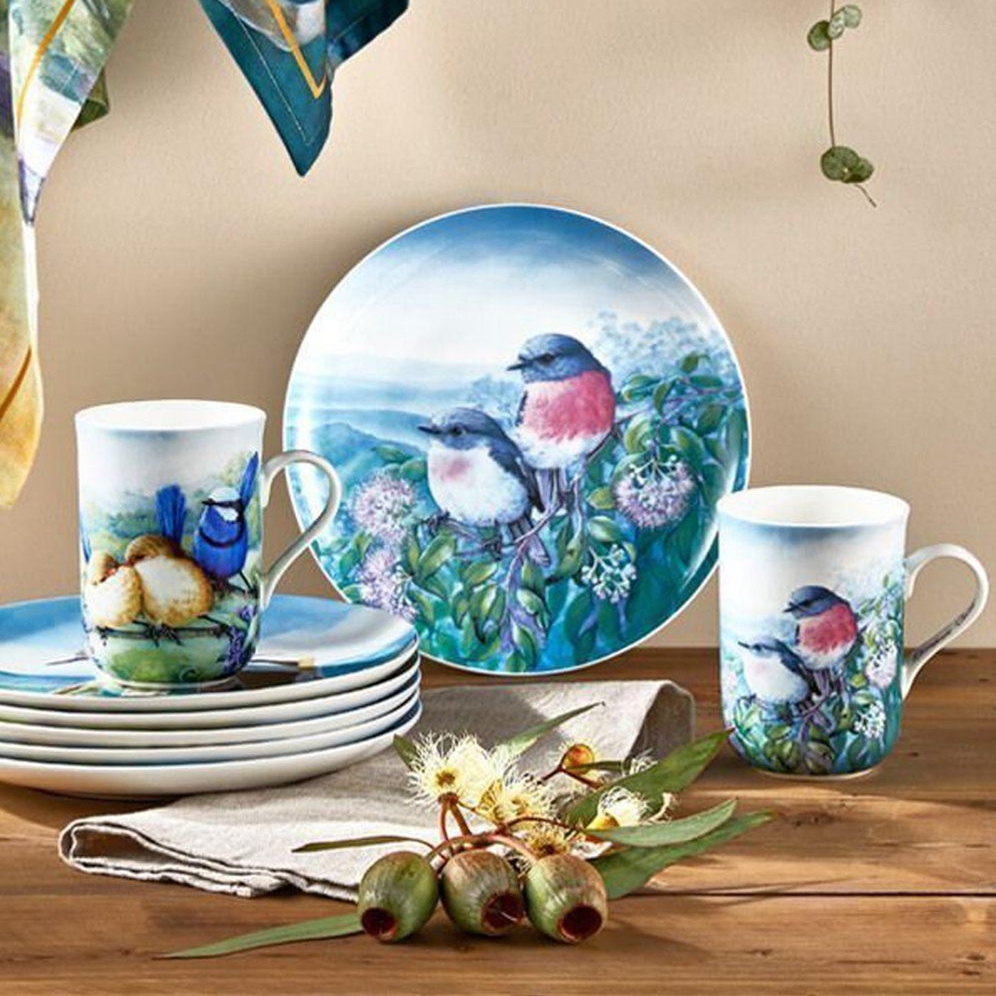 Maxwell & Williams Birds Of Australia 300ml Splendid Fairy Wren Mug Multicoloured