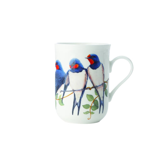 Maxwell & Williams Birds Of The World 300ml Swallow Mug White