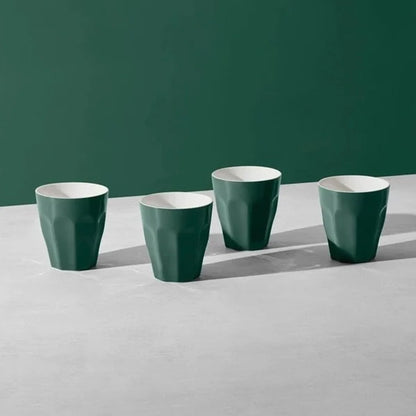 Maxwell & Williams Blend 4 Piece Sala Latte Cup Set Forest Green