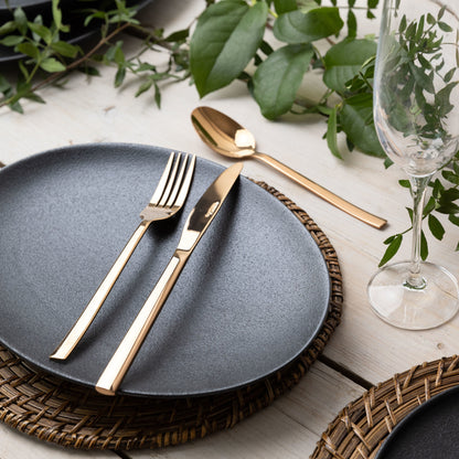 Maxwell & Williams Caviar 25cm Oval Plate Black