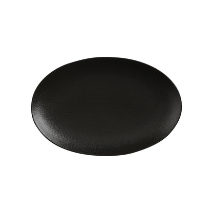 Maxwell & Williams Caviar 25cm Oval Plate Black
