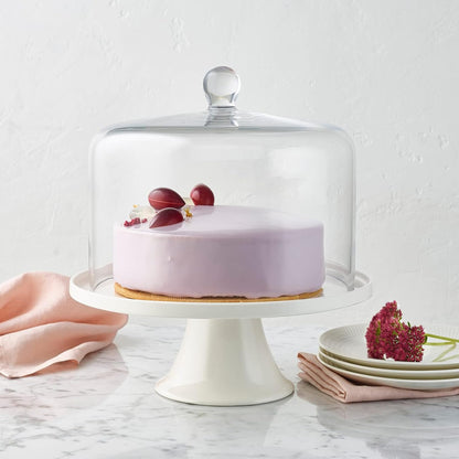 Maxwell & Williams Diamante Straight Sided Cake Dome Clear