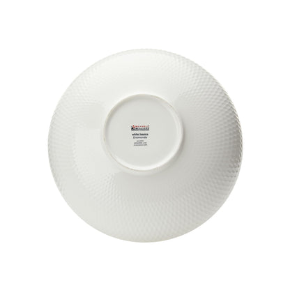 Maxwell & Williams Diamonds 28cm Round Serving Bowl White