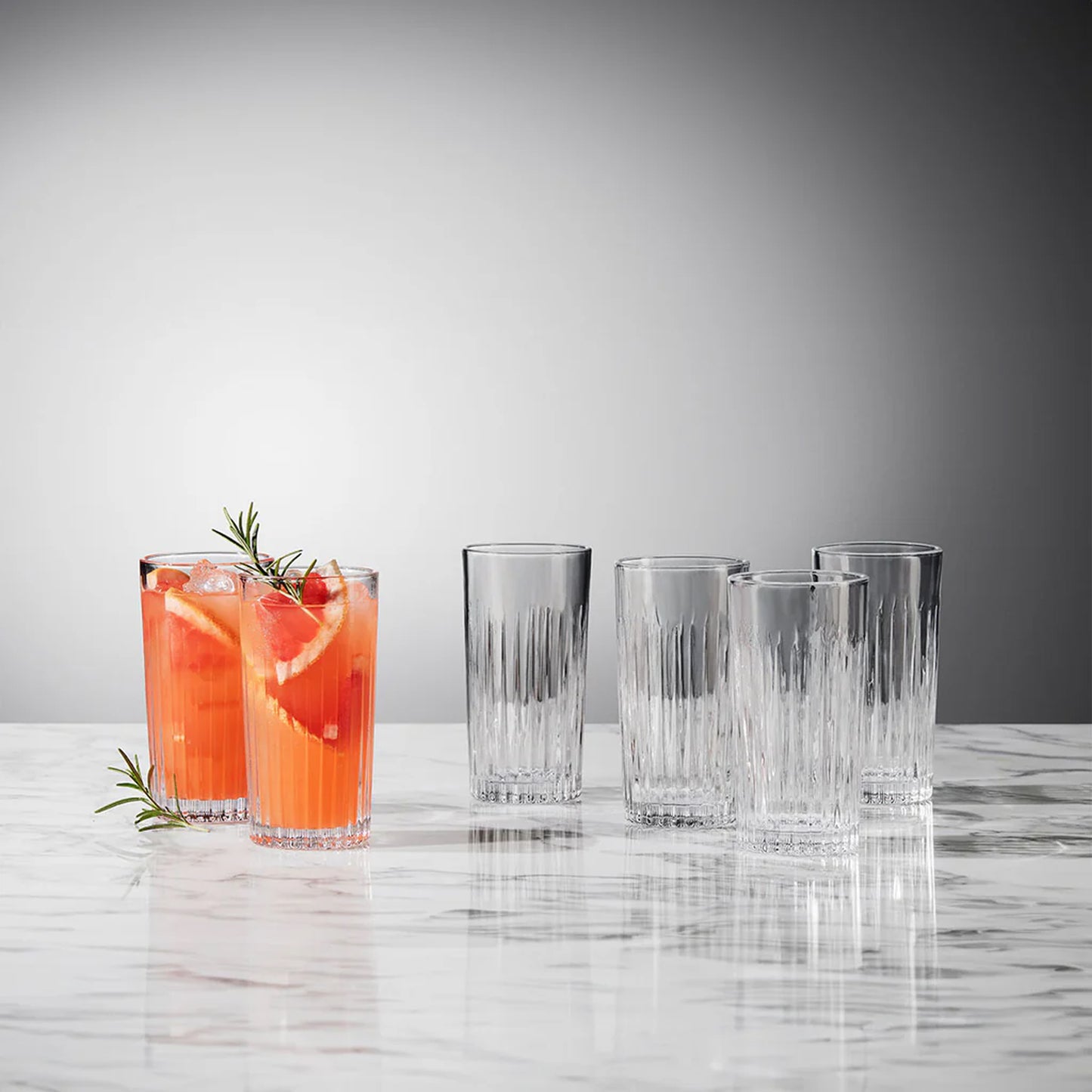 Maxwell & Williams Empire 6 Piece 360ml Highball Glass Set Clear