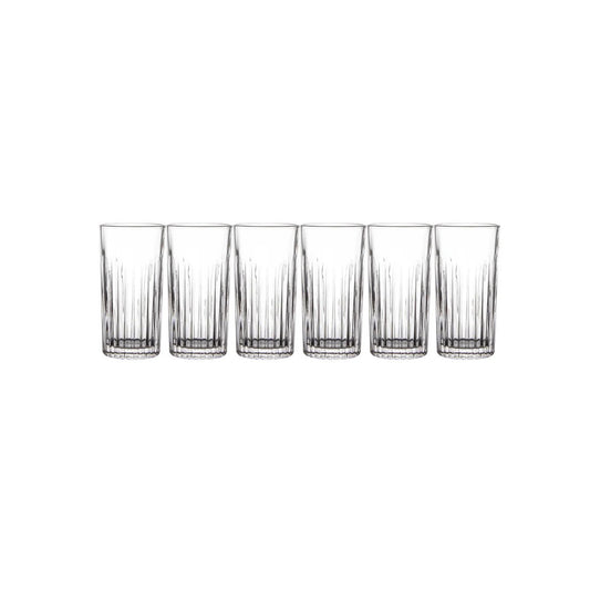 Maxwell & Williams Empire 6 Piece 360ml Highball Glass Set Clear