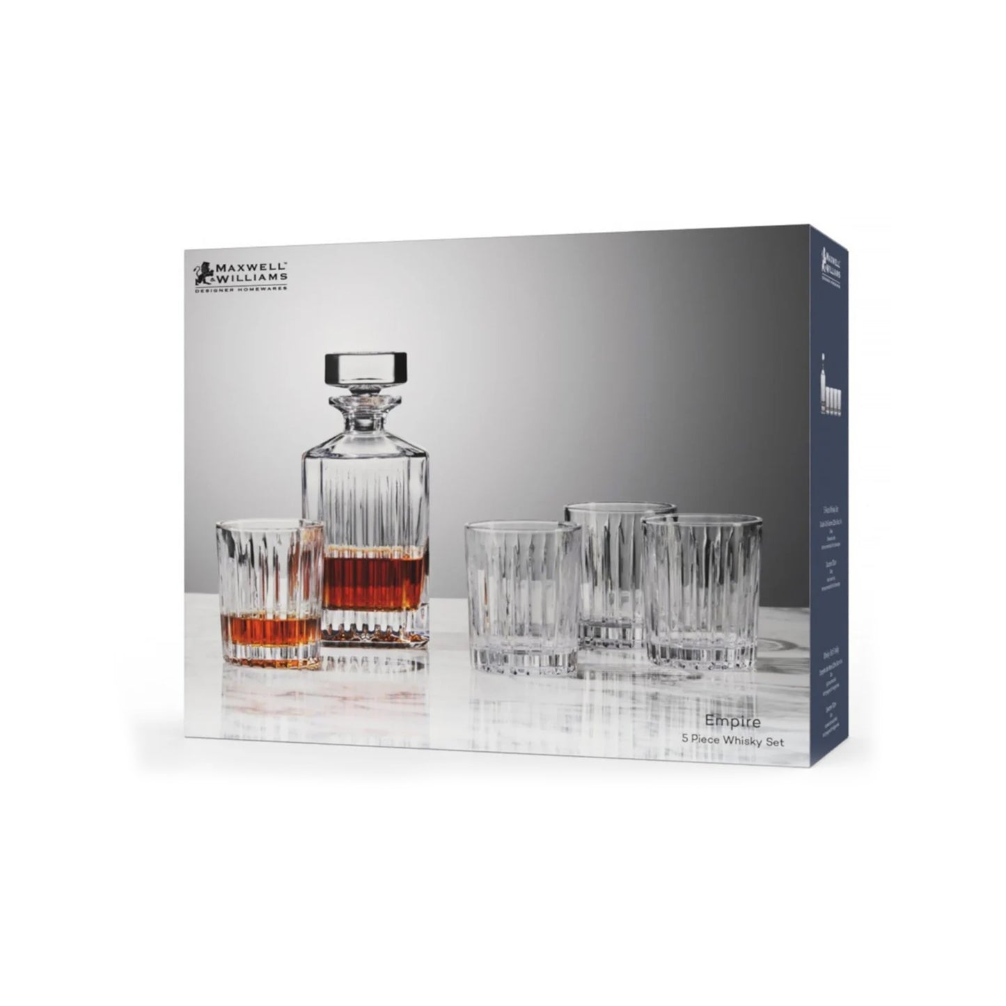 Maxwell & Williams Antrim 5 Piece Whisky Set Clear