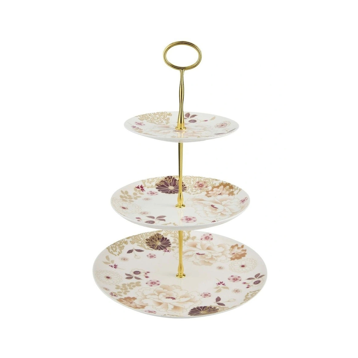 Maxwell & Williams Kimono 3 Tiered Cake Stand White