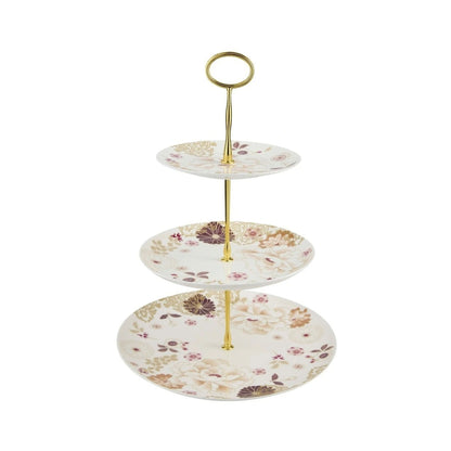 Maxwell & Williams Kimono 3 Tiered Cake Stand White
