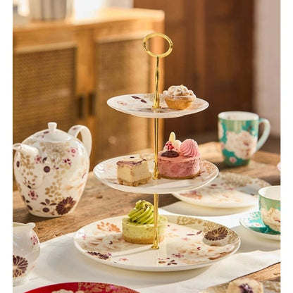Maxwell & Williams Kimono 3 Tiered Cake Stand White