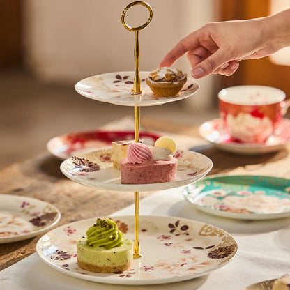 Maxwell & Williams Kimono 3 Tiered Cake Stand White