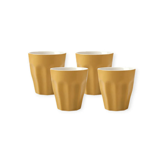 Maxwell & Williams Blend 4 Piece Sala Latte Cup Set Mustard