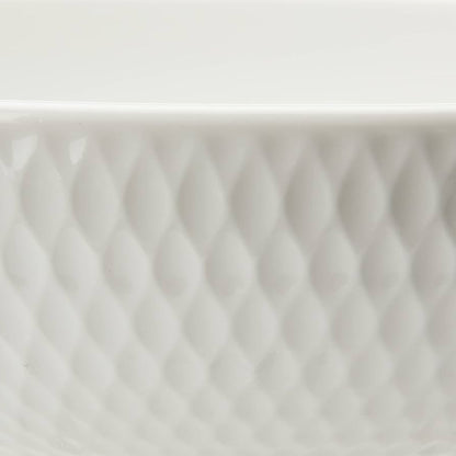 Maxwell & Williams White Basics 25cm Diamonds Round Serving Bowl White