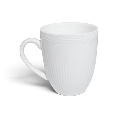 Maxwell & Williams White Basics Rococo 390ml Coupe Mug White