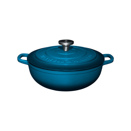 Maxwell & Williams Cast Iron 4Lt Round Casserole Midnight Blue