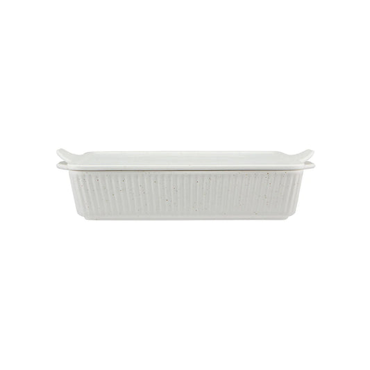 Maxwell & Williams Speckle Rectangular Baker With Tray Cream