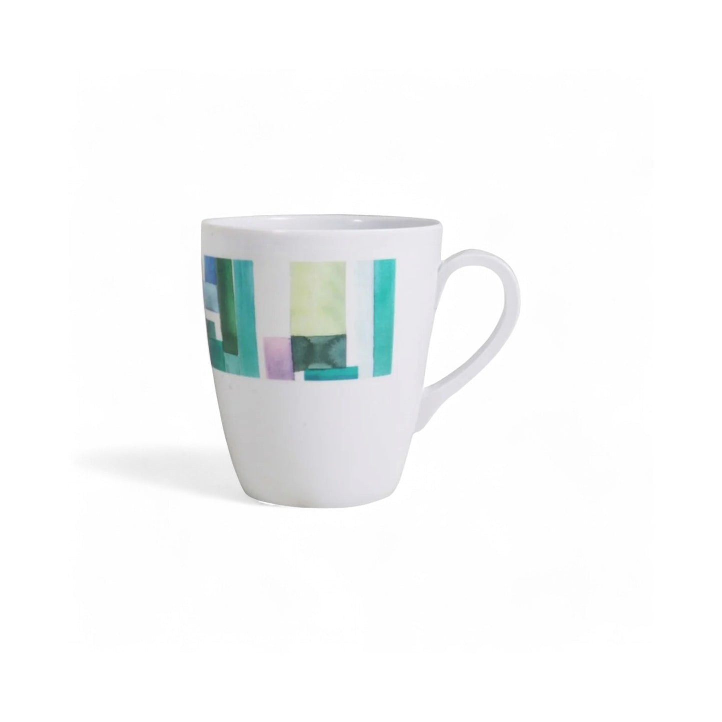 Aqua 12 Piece Melamine Mug Set White