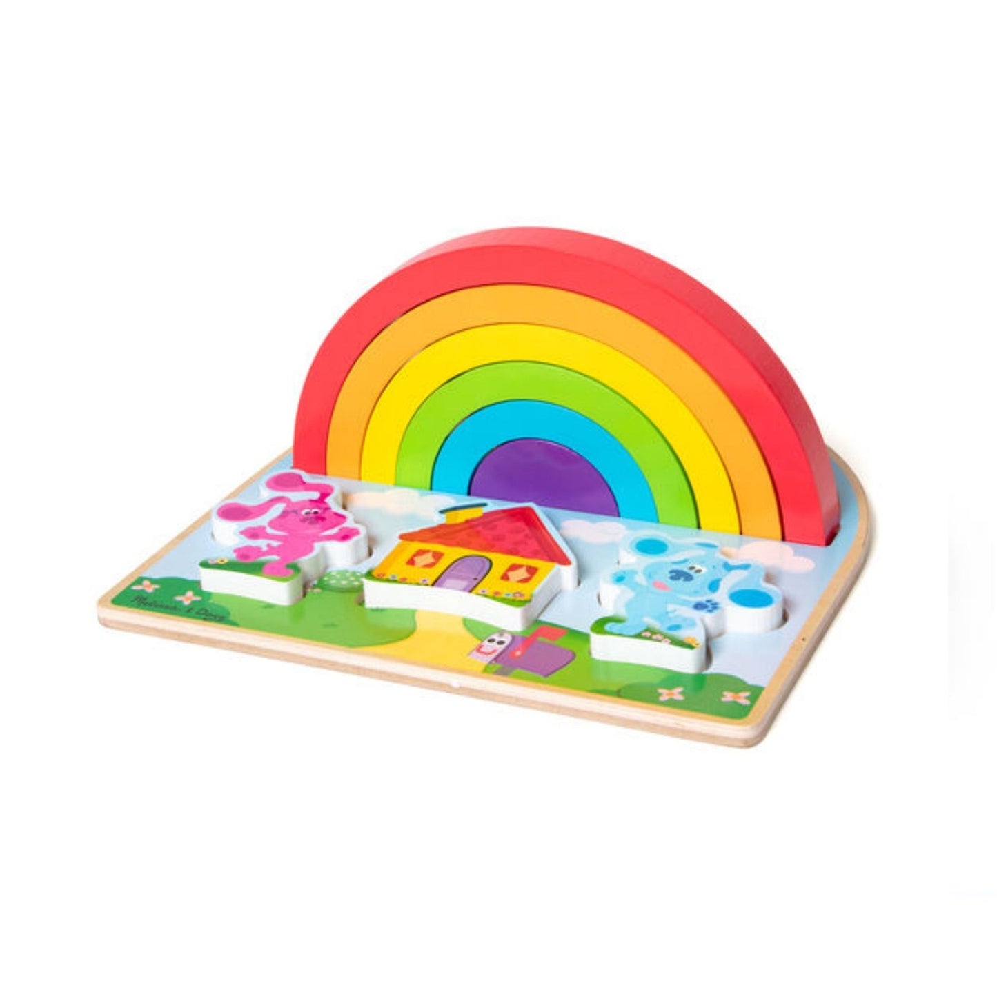 Melissa & Doug Blues Clues & You! Wooden Rainbow Stacking Set