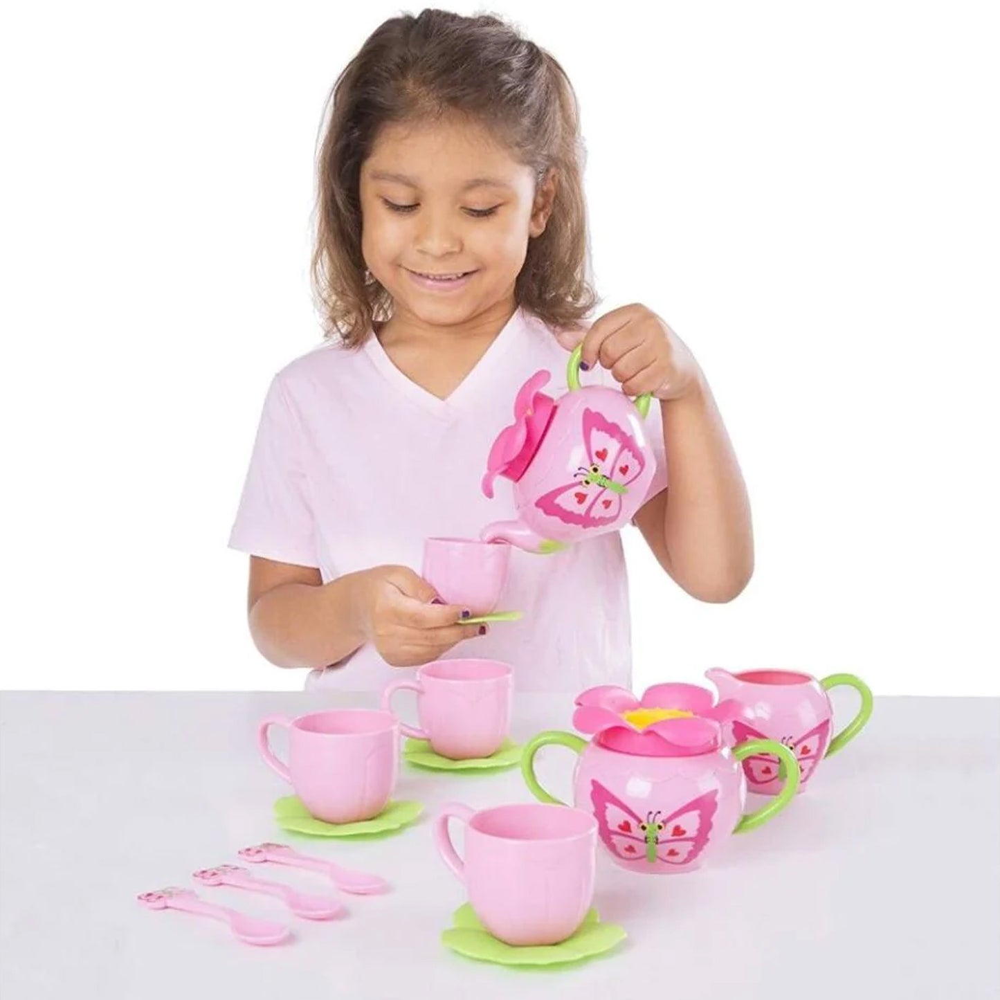 Melissa & Doug Butterfly Pretend Play Tea Set