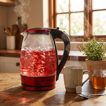 Mellerware 1.8Lt Cordless Kettle Red
