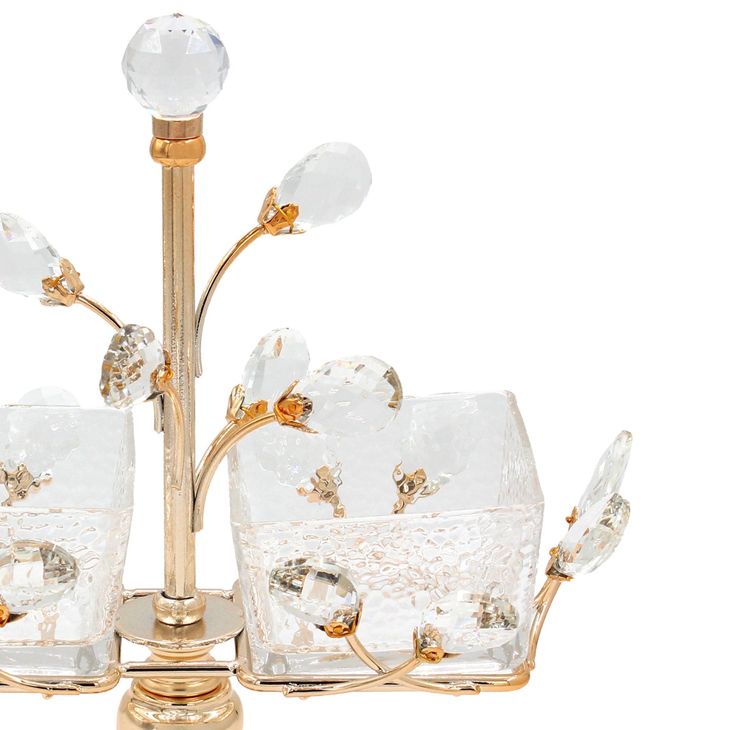 Metal Serving Stand Gold