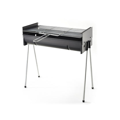 Metalix 452 Large Stainless Steel Adjustable Braai Stand Black