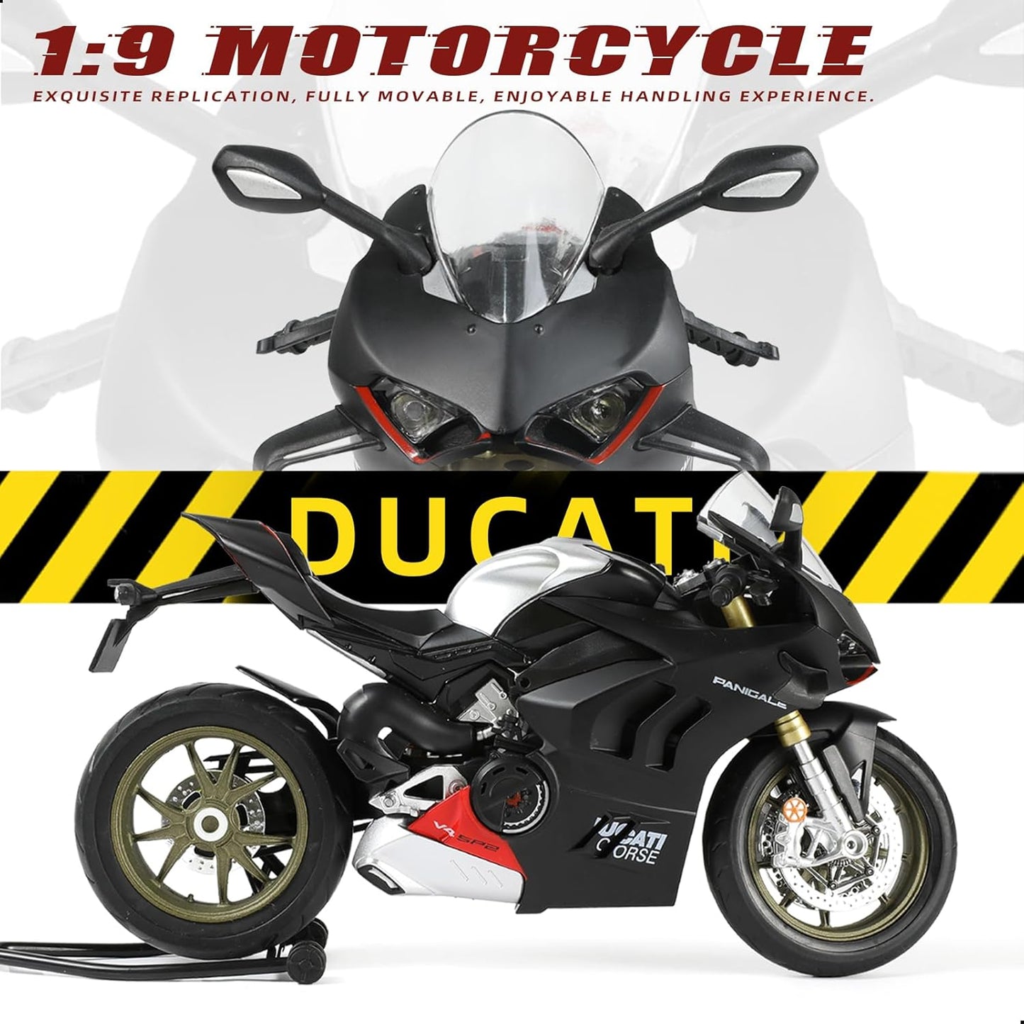 Die-Cast Motorcycle Model Black (Pre-order)