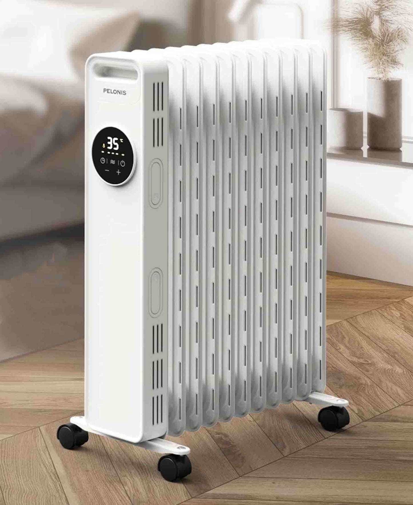 Midea 11 Fin Oil Heater - White