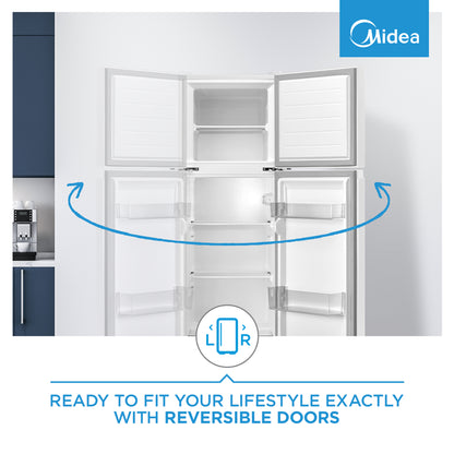 Midea 173L Top Mount Freezer White