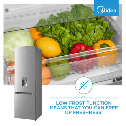 Midea 259l Bottom Mount Freezer Stainless Steel