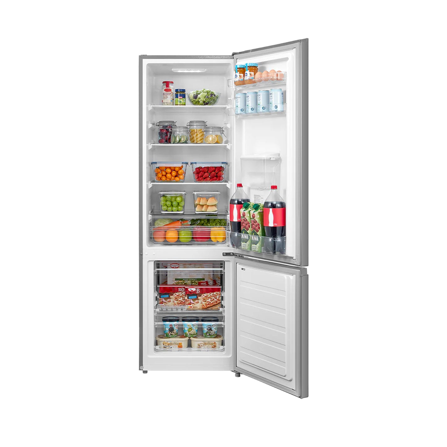 Midea 259l Bottom Mount Freezer Stainless Steel