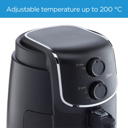 Midea 4.7L Manual Air Fryer Black