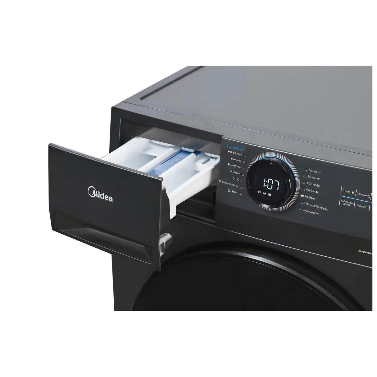 Midea 8kg Inverter Front Loader Washing Machine Titanium
