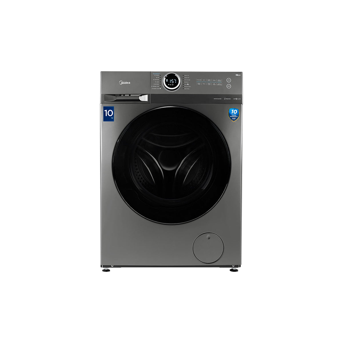 Midea 8kg Inverter Front Loader Washing Machine Titanium