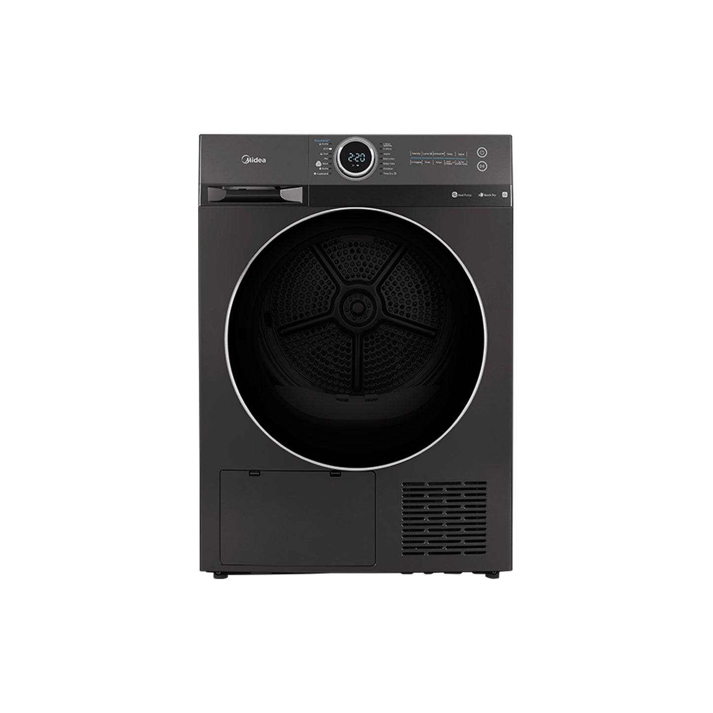 Midea 8kg Heat Pump Tumble Dryer with WiFi Titanium