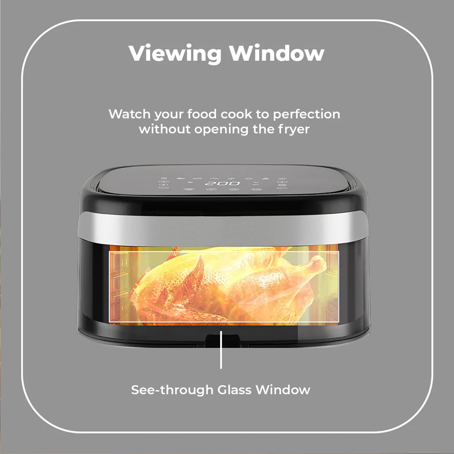 Milex 10Lt Digital Air Fryer Silver