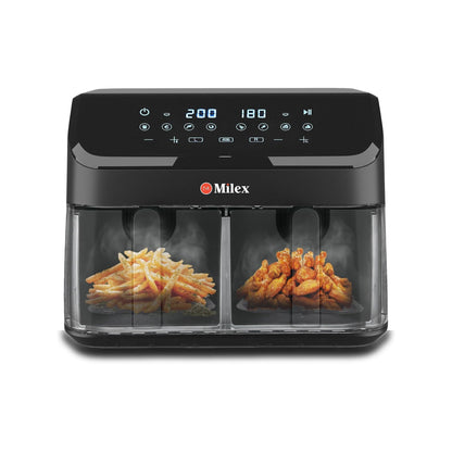 Milex 9Lt Dual Airfryer Silver