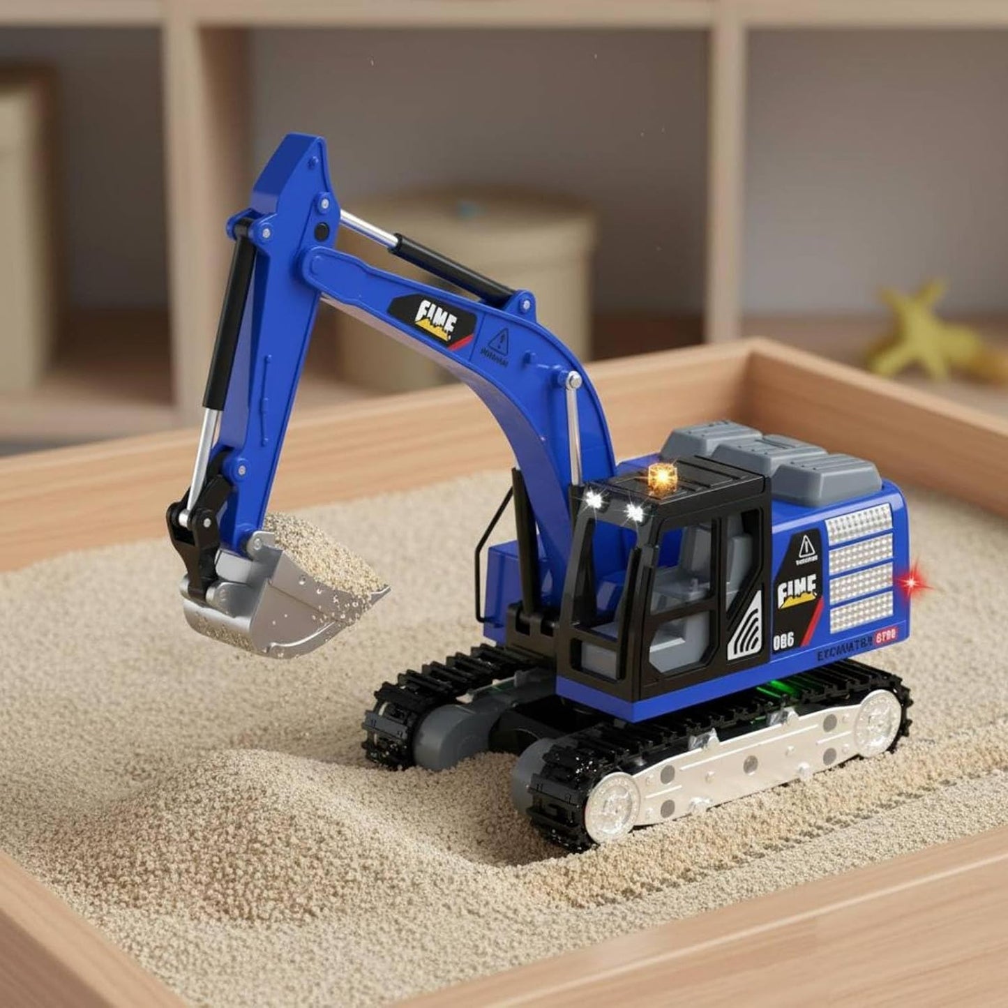 Mini Excavator With APP Control Blue
