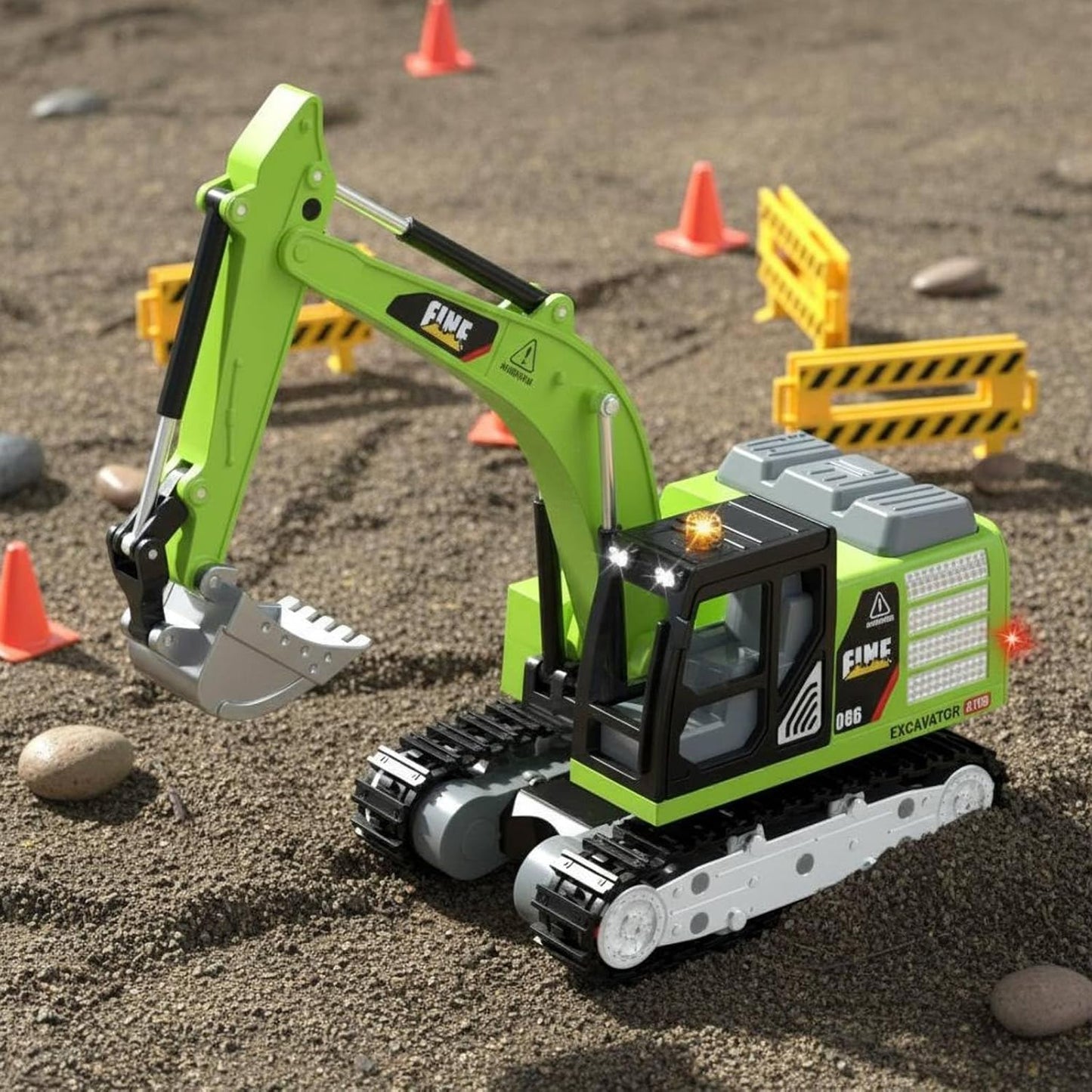 Mini Excavator With APP Control Green