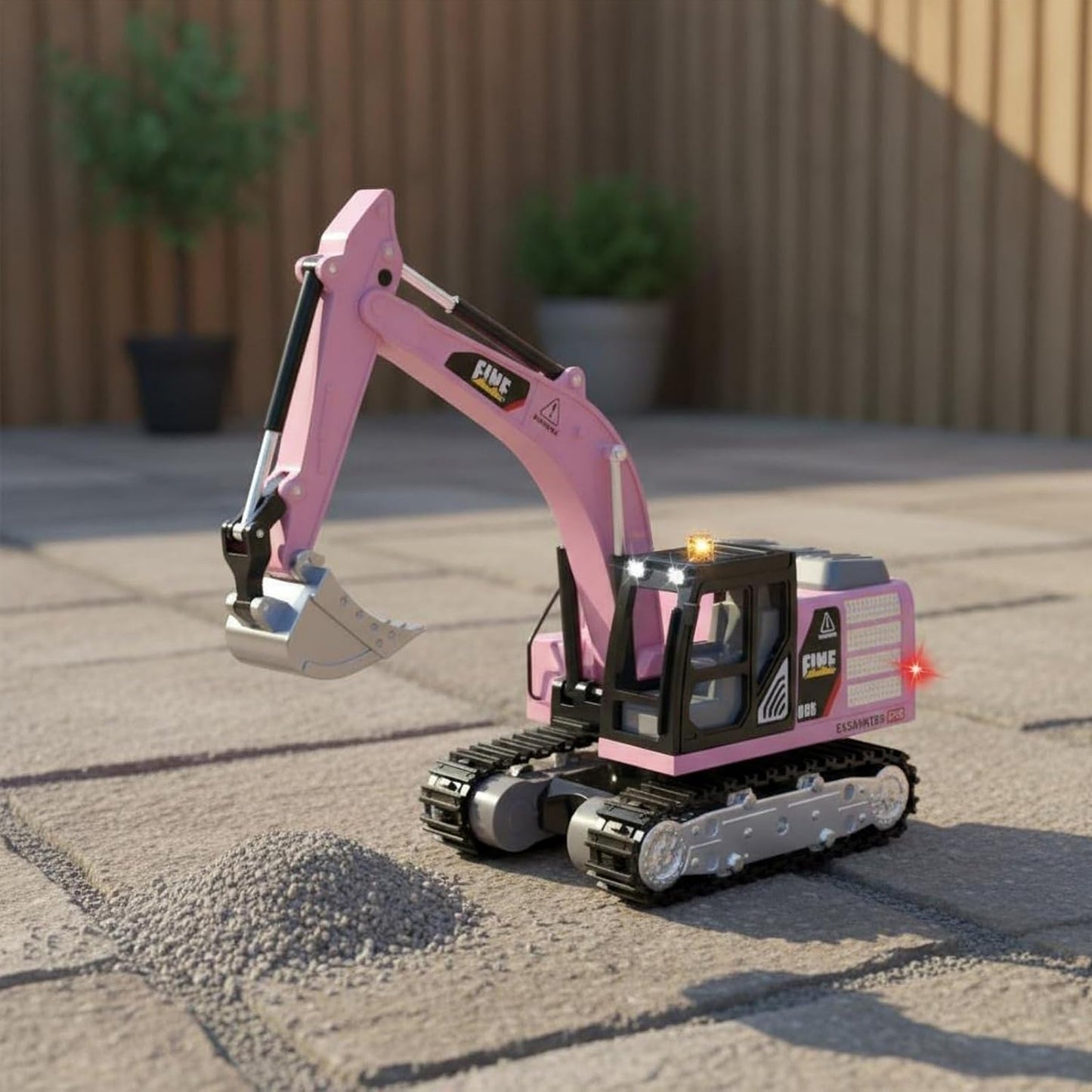 Mini Excavator With APP Control Pink