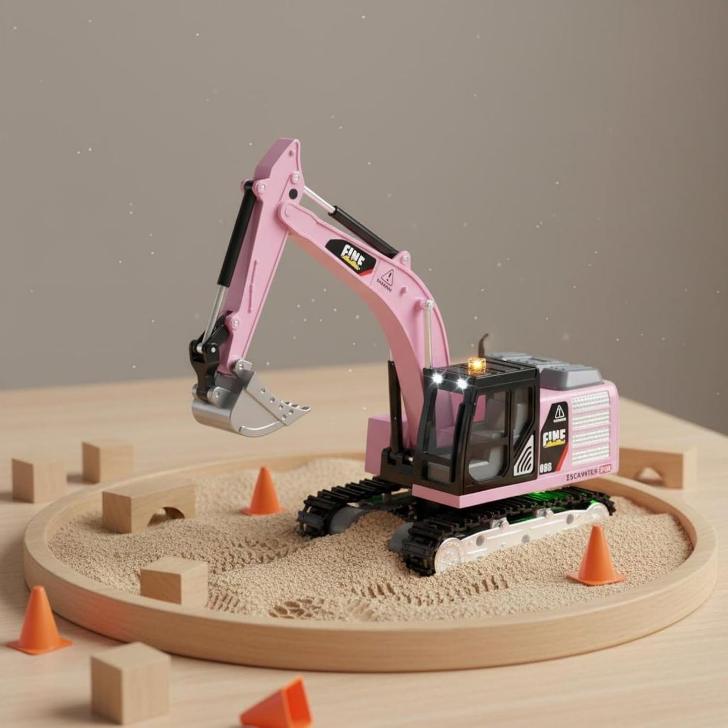 Mini Excavator With APP Control Pink