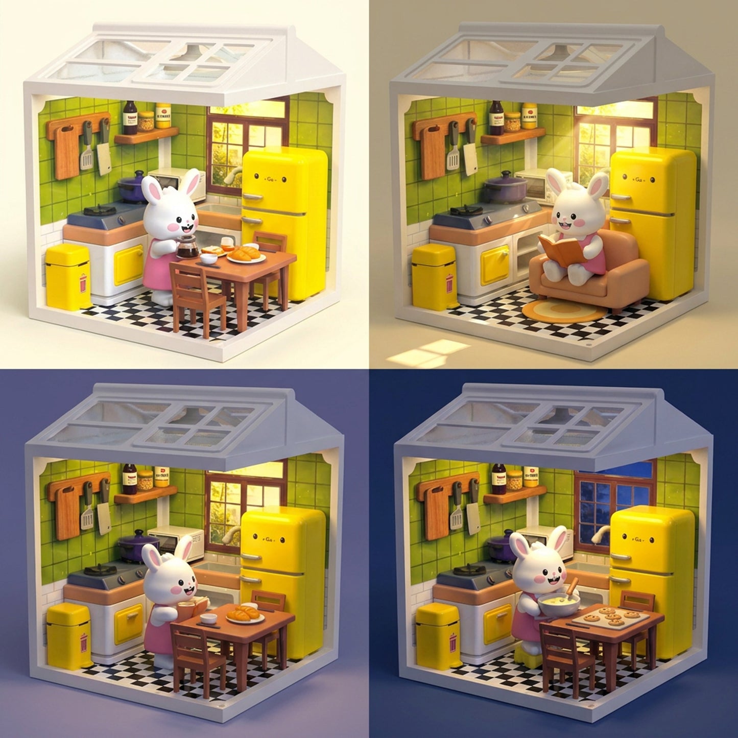 Miniature Rabbit Design Kitchen