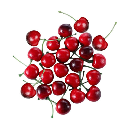 Kitchen Life Cherry Artificial Fruit Pack Red