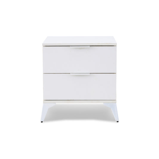Modern 2 Drawer Chest of Drawers White