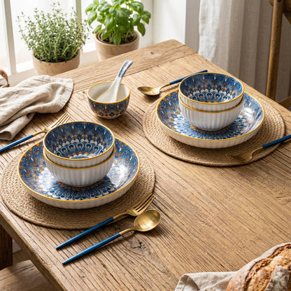 6 Piece Serving Bowl Set Multicoloured