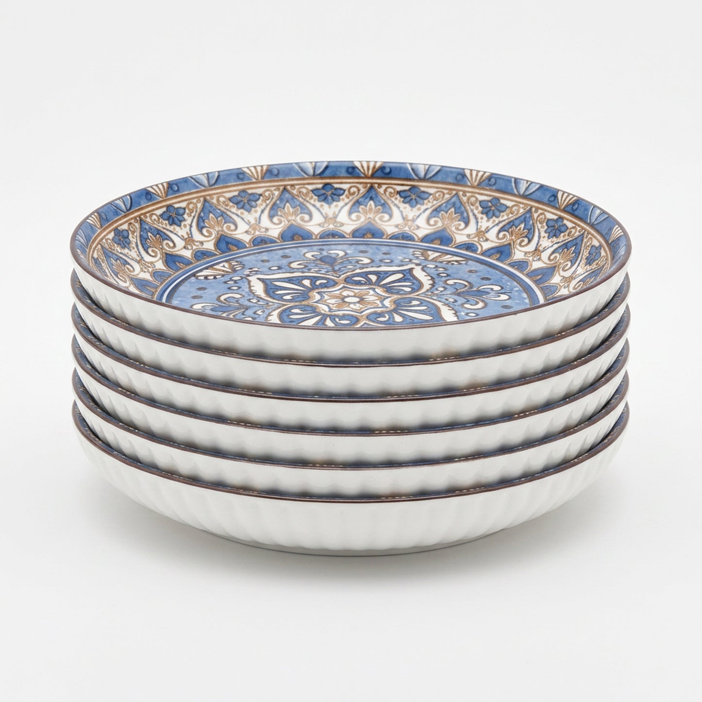 6 Piece Bowl Set Blue