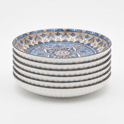 6 Piece Bowl Set Blue