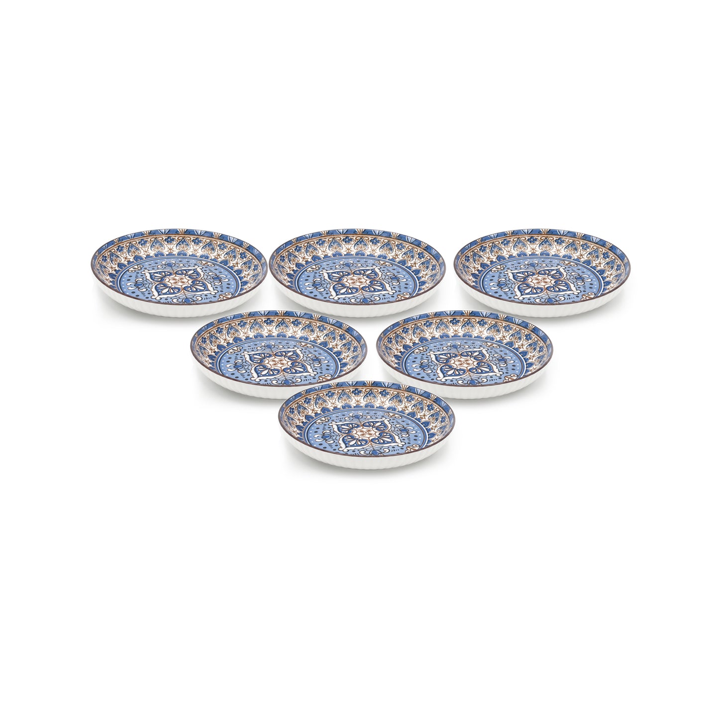 6 Piece Bowl Set Blue