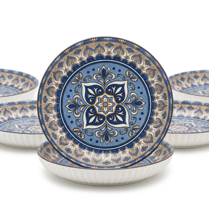 6 Piece Bowl Set Blue